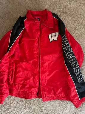 Wisconsin Red and Black Team Jacket
